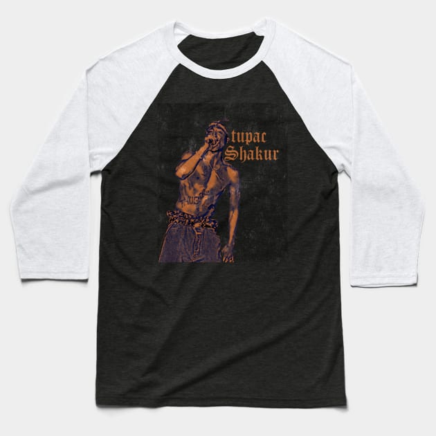 King of Hip Hop Baseball T-Shirt by BloomInOctober